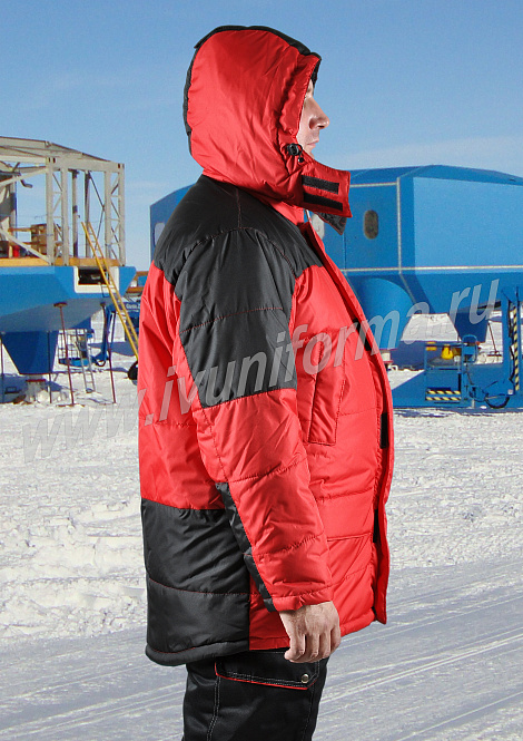 Куртка рабочая зимняя мужская "Союз" (красная)