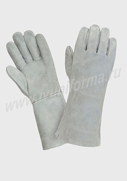 Краги сващика спилковые пятипалые